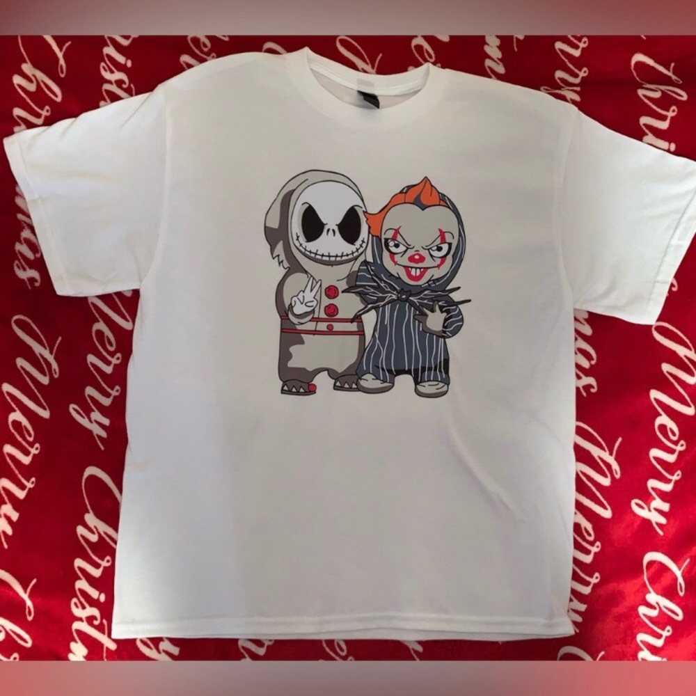 Custom Made Character White Tee 🎃